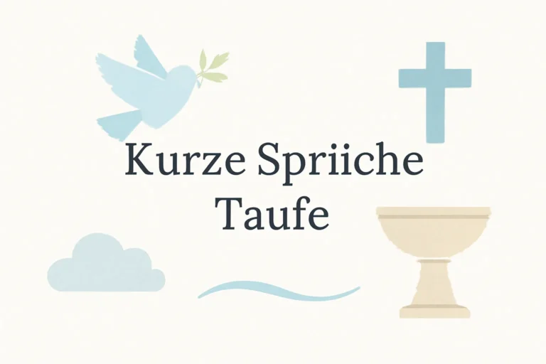 kurze sprüche taufe