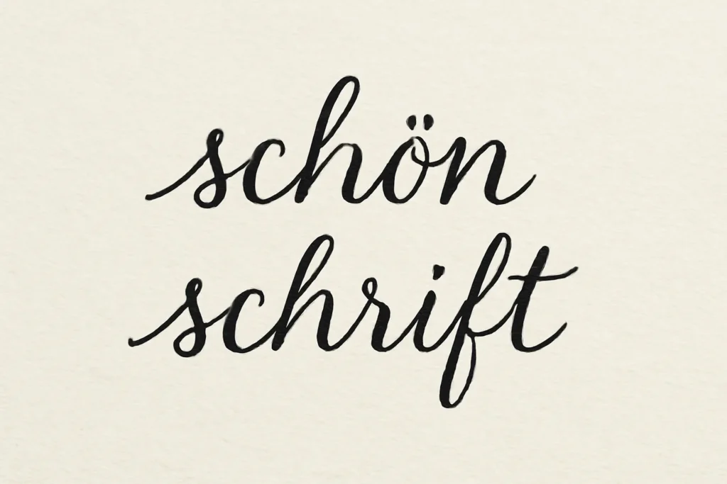 schön schrift