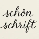 schön schrift